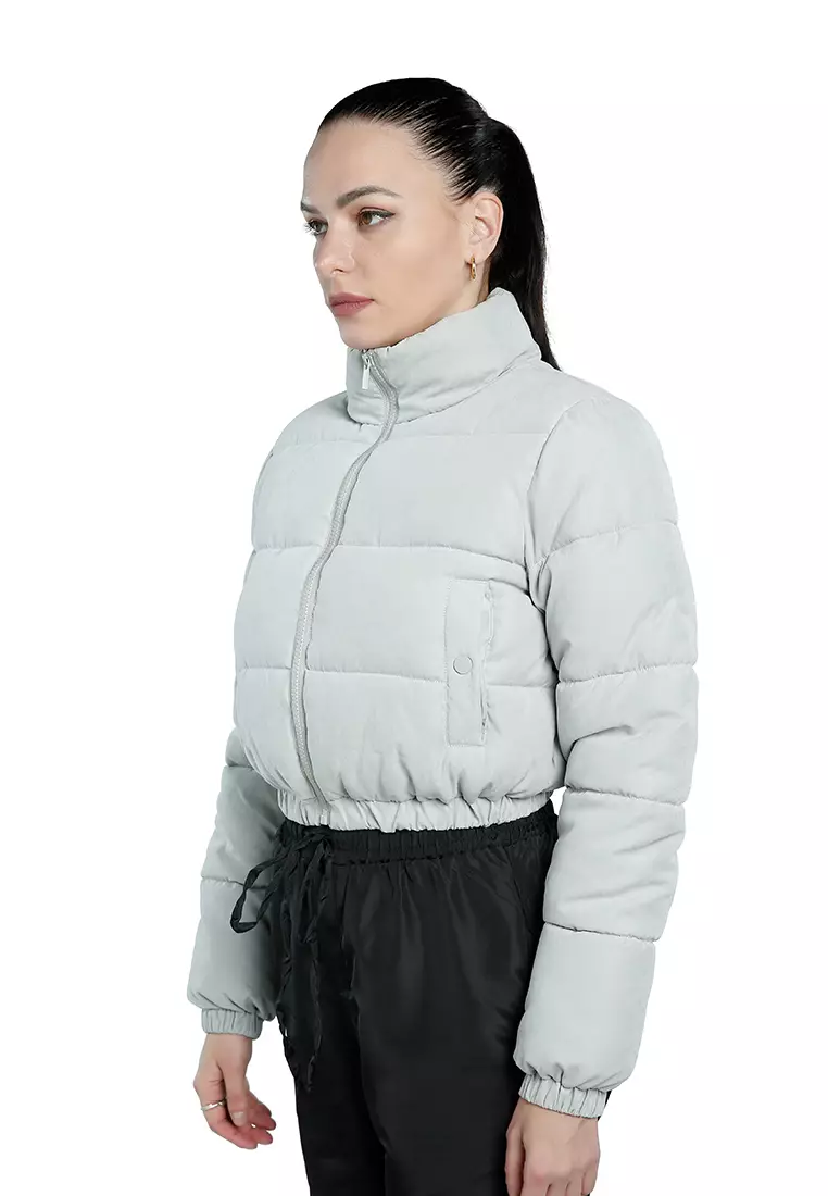 Reflective puffer cheap jacket women's fila