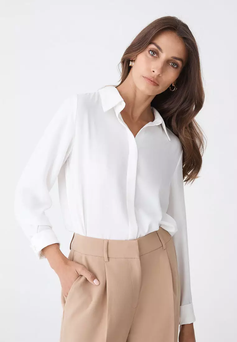 Kevin Relax Fit Crepe Shirt