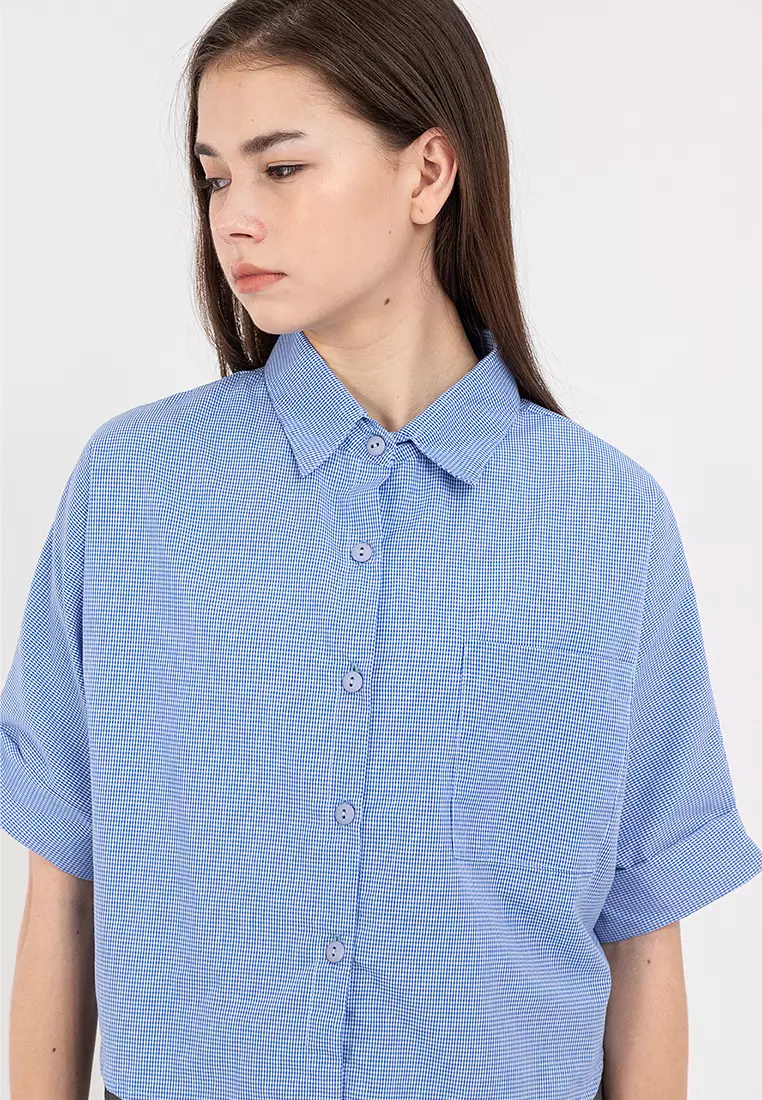 Cassandra Crop Polo Top