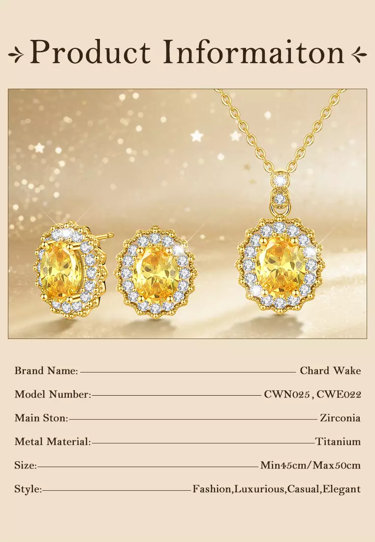 Set Perhiasan Kalung Anting Set Aksesori Serbaguna Minimalis Anti Luntur Baja Tahan Karat