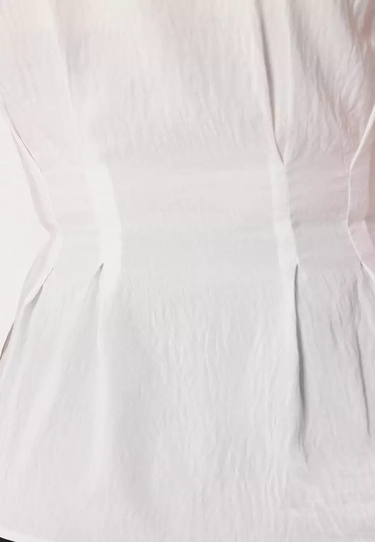 White Stone Printed Fitted Shirt Twoss25Go00158