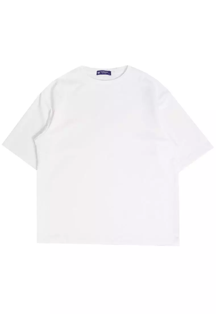 MTS82 Kaos Oversize Gym ScubaLux bahan tebal "work lift balance" putih