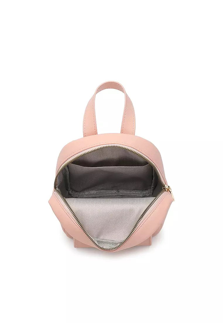 Women's 2-Way Backpack / Crossbody Bag / Sling Bag - Pink
