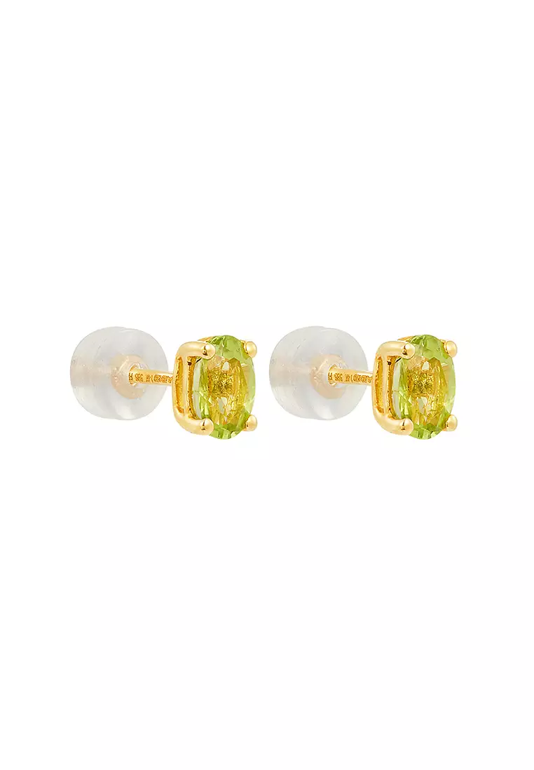 HABIB Peridot Gemstone Earrings in 585/14K Yellow Gold 457350723