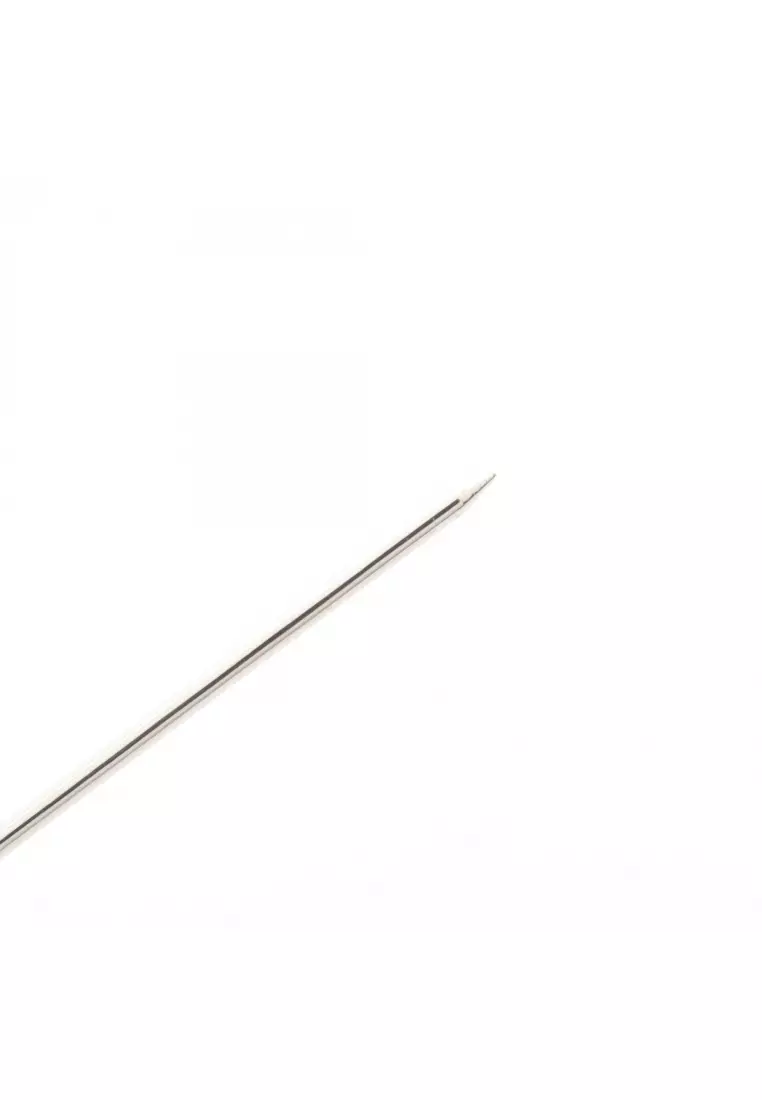 Pre-Loved Chanel coco mark brooch Silver clear A23C