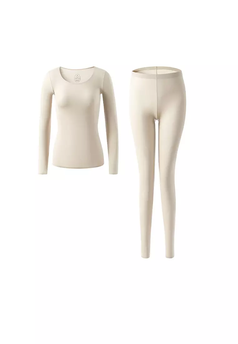 White hot sale thermal pants