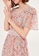 OUNIXUE pink Fashion Lace V-Neck Chiffon Dress AE653AAE7FC0E7GS_6