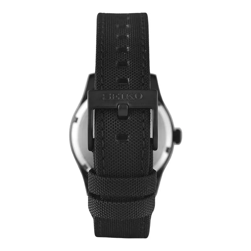 Jam Tangan Pria Seiko SUR571P1 Discover More Black Dial Black Nylon Strap