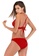 LYCKA red LWD7202-European Style Lady Bikini Set-Red 3C845US010439FGS_3