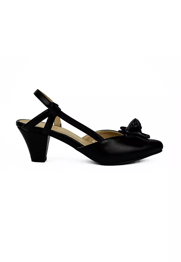 Discount on Cardam's Lifestyle  shoes - SKU: Eclb Mar 00186 Black Heel Mules