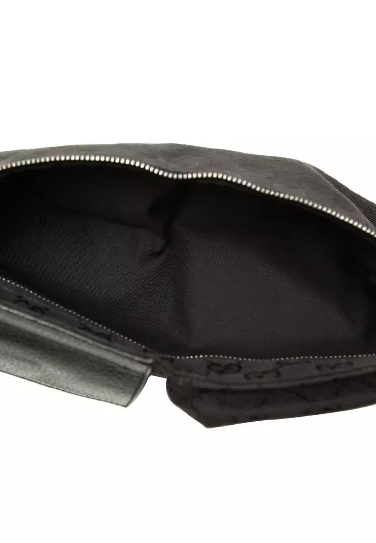 Pre-Loved Gucci Gg Canvas Double Pocket Belt Bag