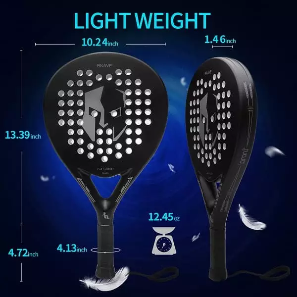 Raket Padel IANONI PR670 Premium Carbon Fiber Surface EVA Core