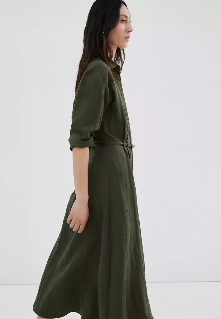 Belted Shirt Dress