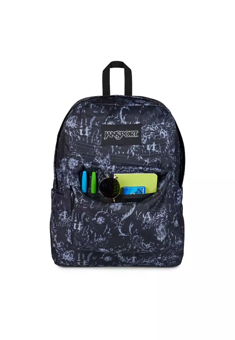 Jansport Superbreak Plus - Afflicted Black/Charcoal/Dk Grey