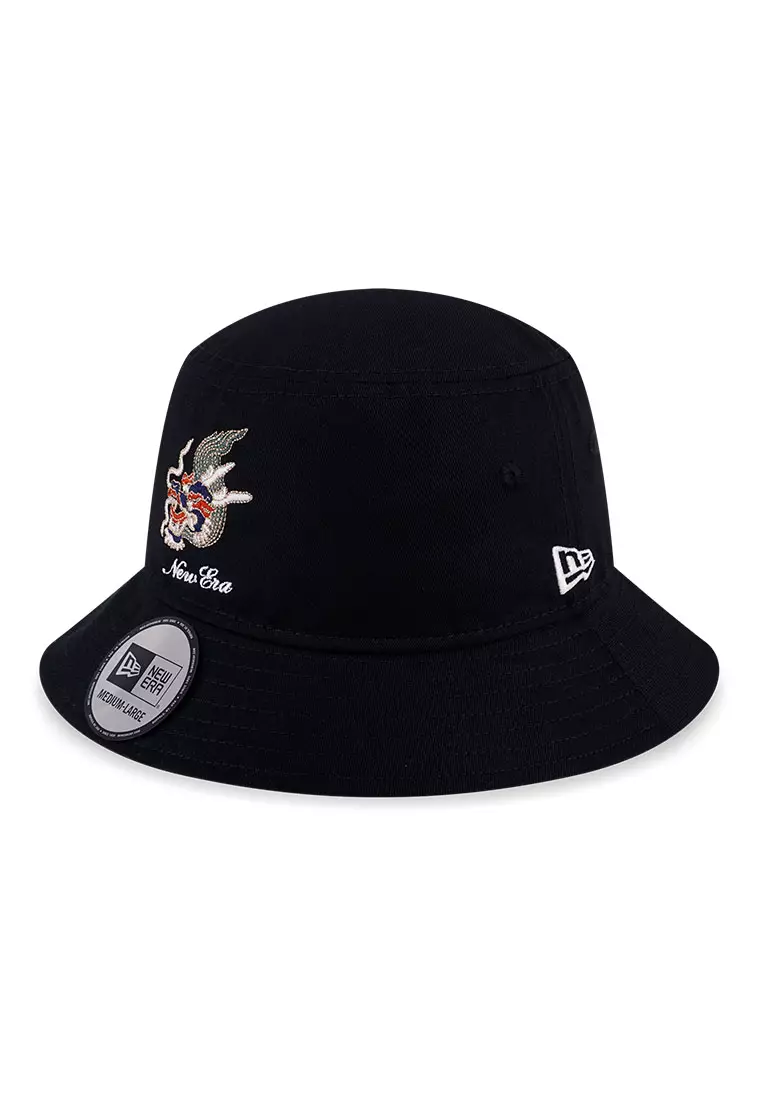 Buy NEW ERA New Era Script Year of the Dragon Black Bucket Hat 2024 Online