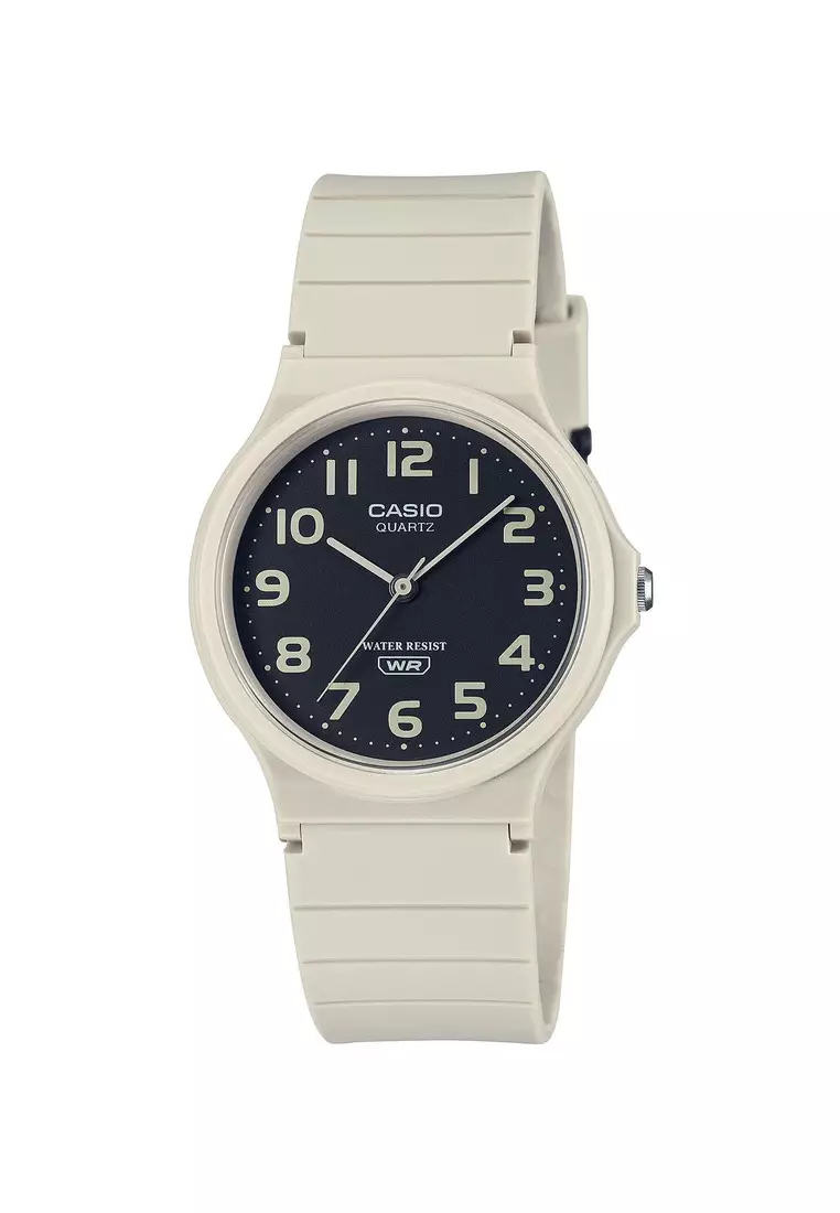 Buy Casio Watches Casio Men s Analog Watch MQ 24UC 8B White Resin