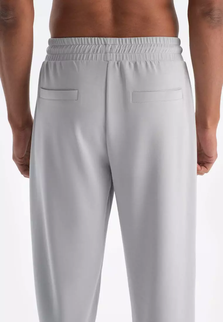 Grey Trousers, Regular, Long Leg, Activewear for Men