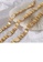 Glamorousky silver Fashion Simple Plated Gold 316L Stainless Steel Star White Shell Geometric Bracelet FD063ACF789094GS_3