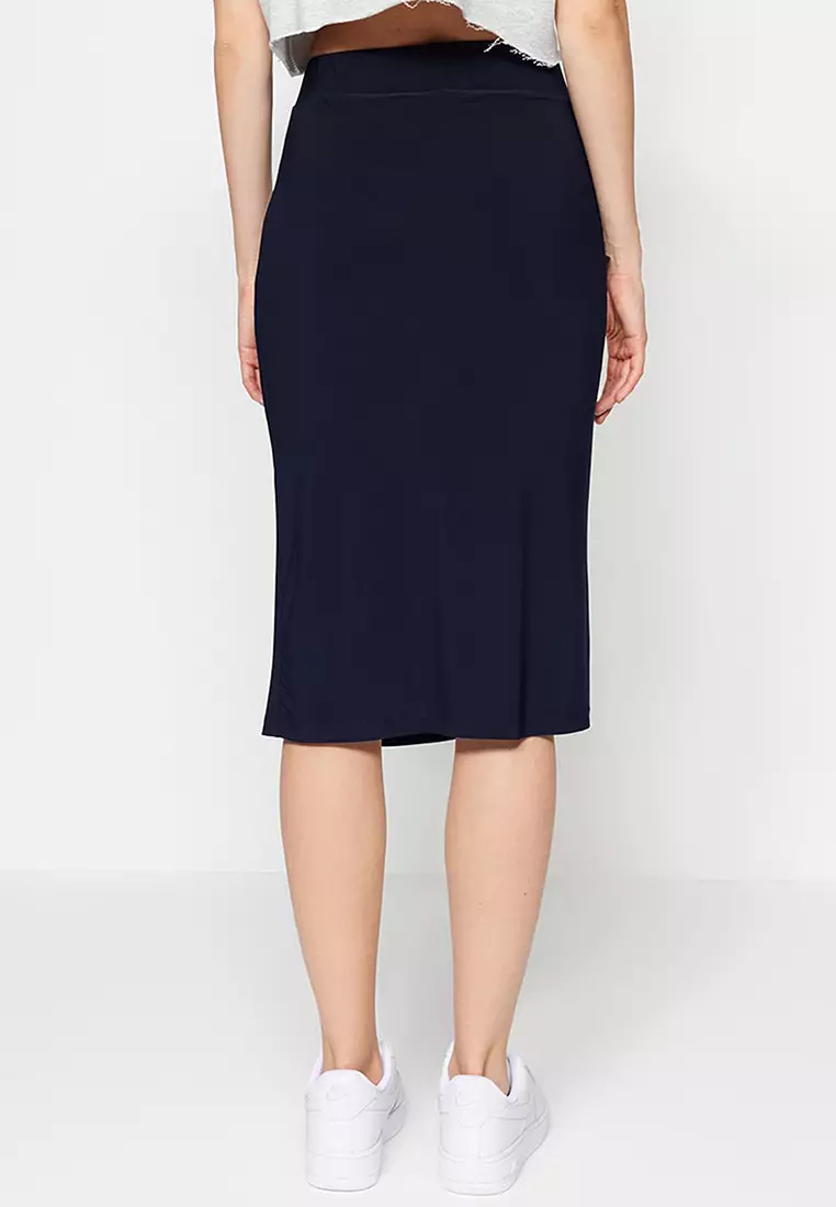 High waist skirt discount navy