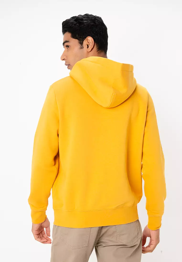Tommy hilfiger logo hoodie orange best sale