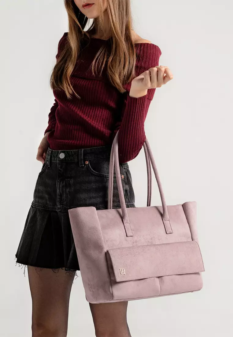 Aure M Tote Suede - Blush
