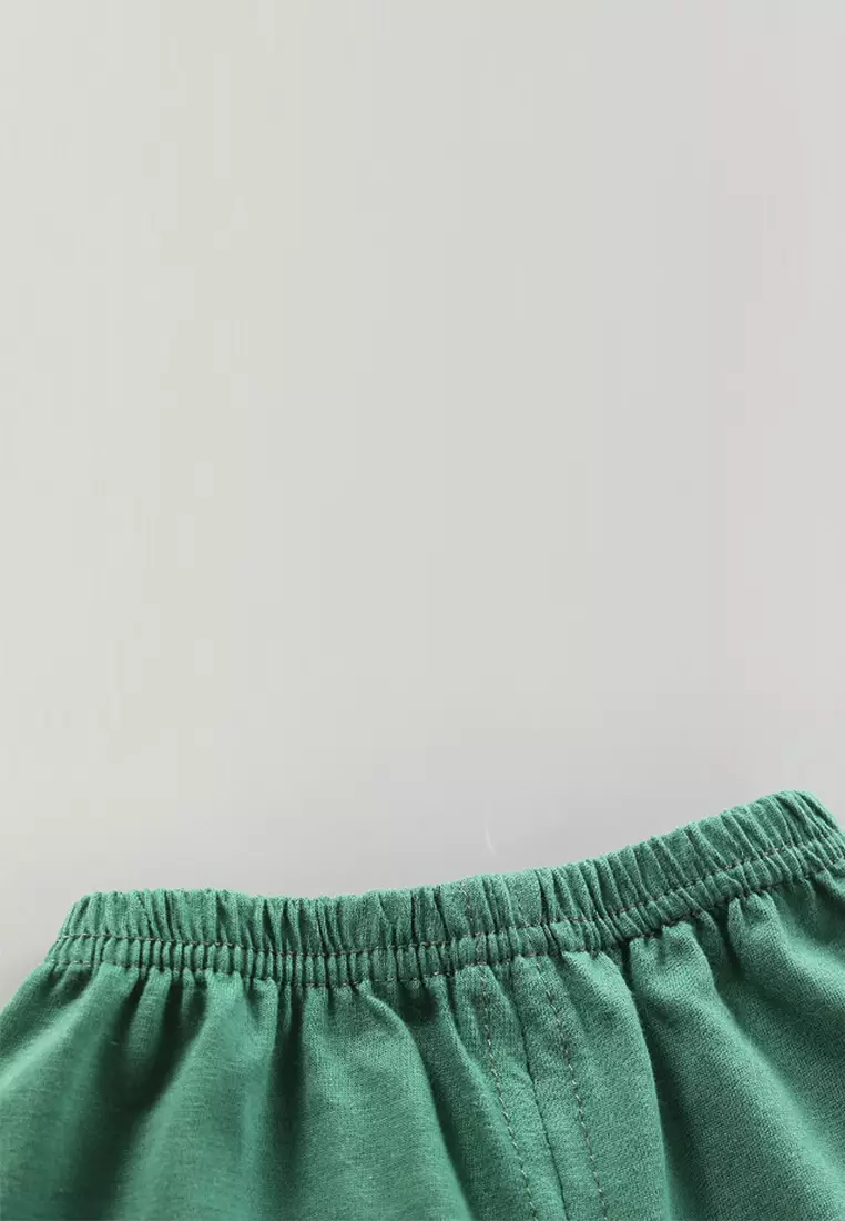 Setelan Bayi Baju Anak Laki Laki Oblong Lengan Pendek Set Celana Kaos Motif Lucu Back To School Import Venrz 4427