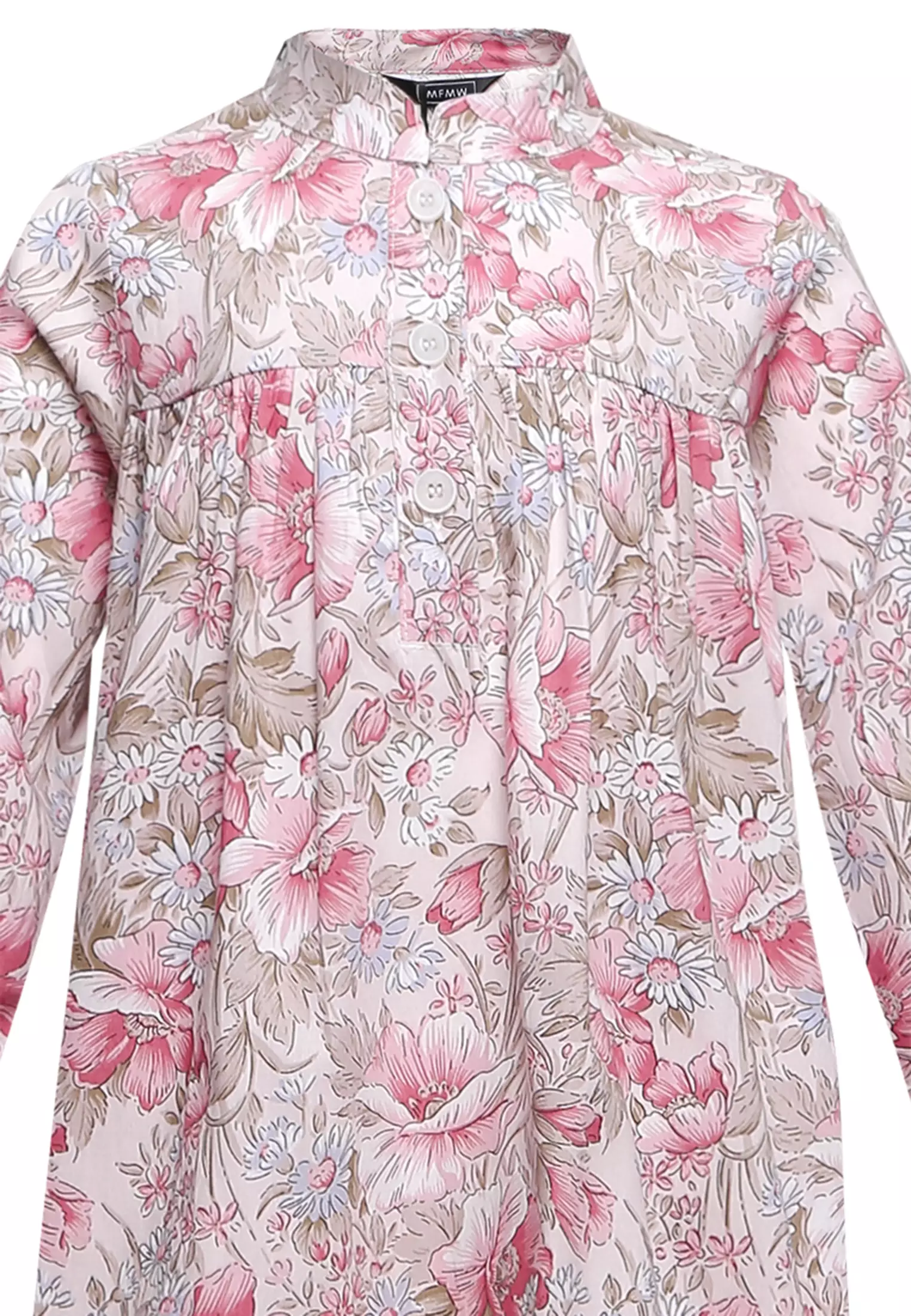 MFMW Lil Levannia Dress Gamis Anak Pink Motif Bunga