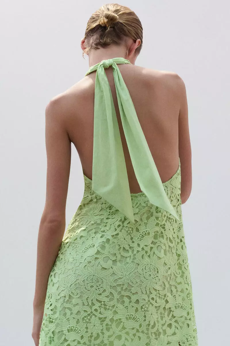 knit dress halter Colleen Halter Knit Mini Dress