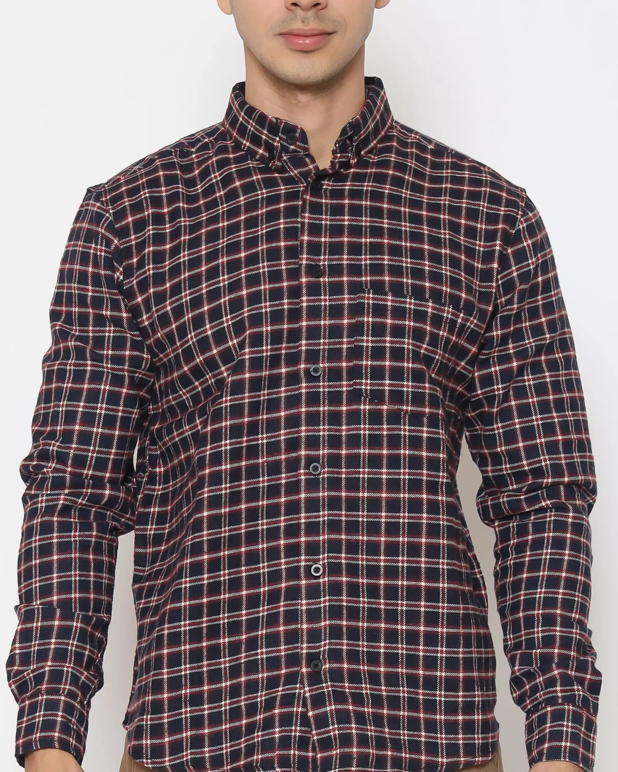 17SEVEN Kemeja Flanel 0261-THUNDER