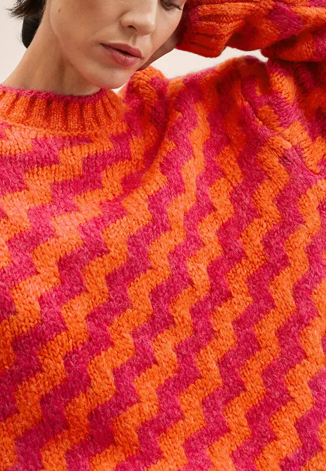 Jacquard Knitted Sweater