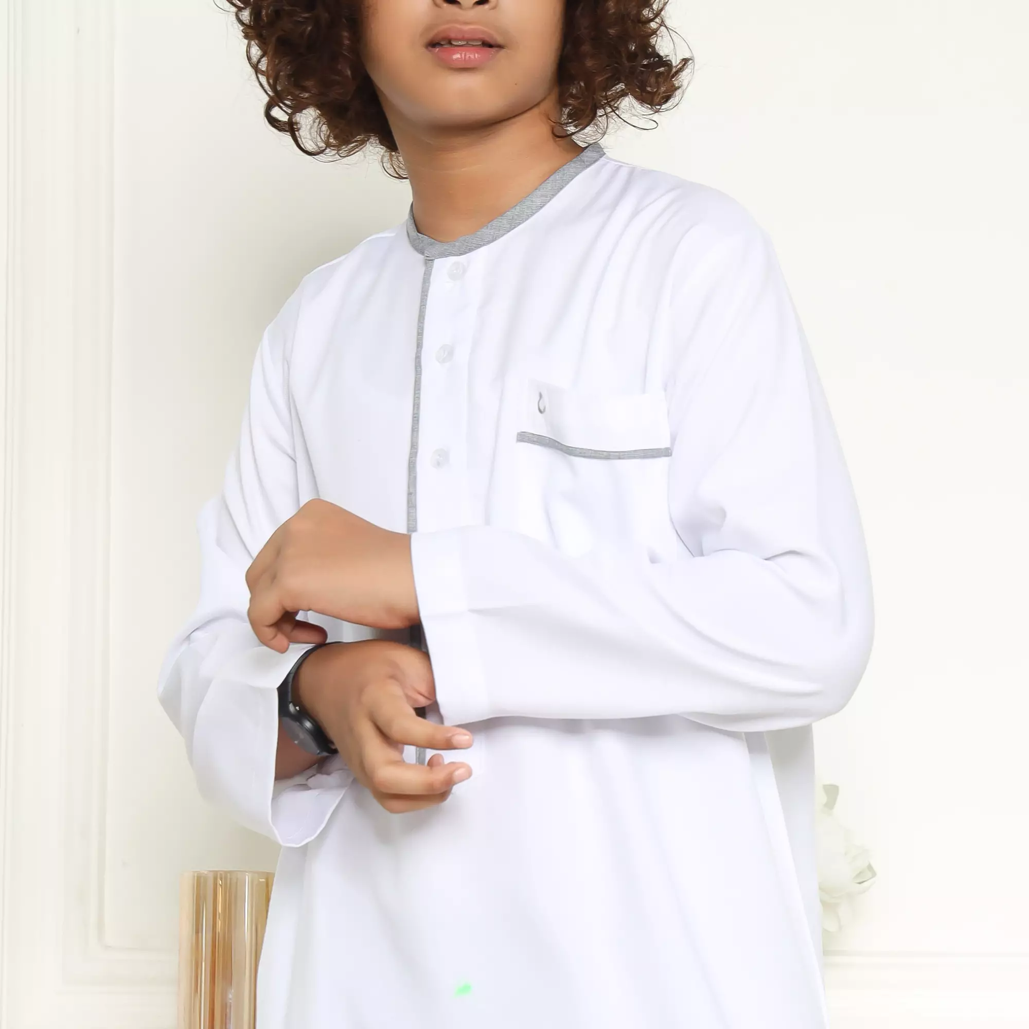 Gamis Jubah Anak Laki Laki GPA Yazid White New