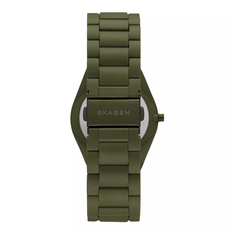 Jam Tangan Pria Skagen Grenen Ocean SKW6811 Solar Powered Green Dial Green Tide Ocean Material Strap