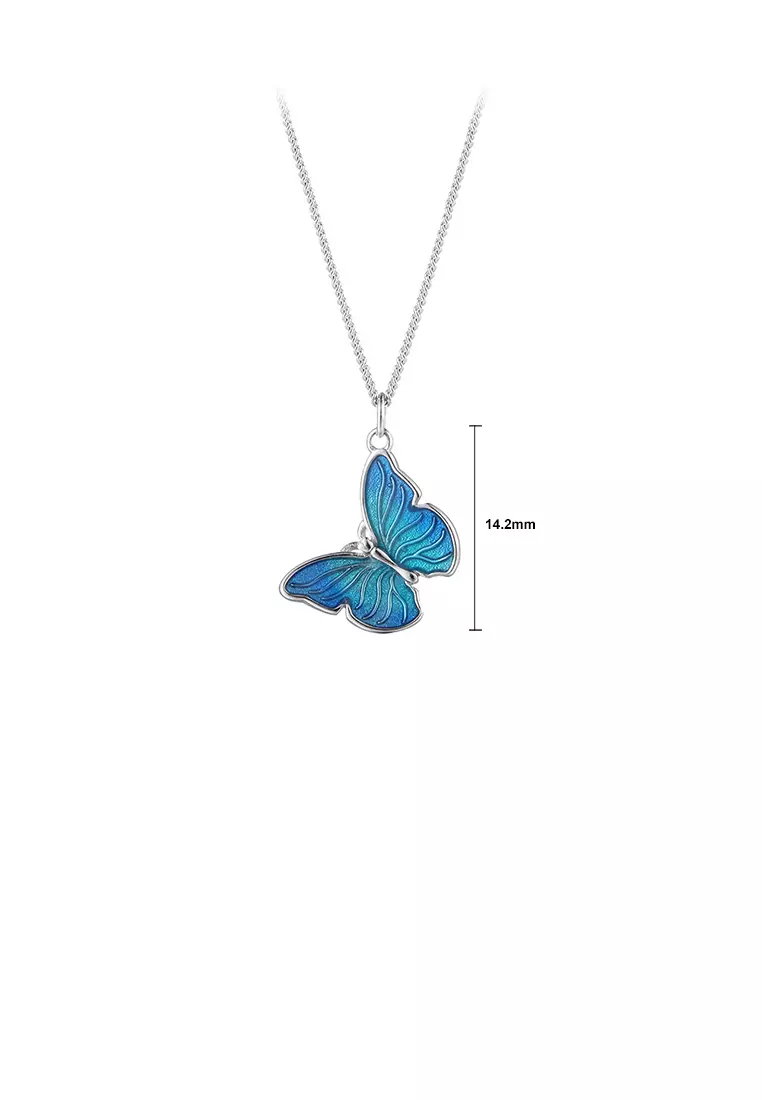 Buy Mooclife 925 Sterling Silver Fashion Simple Enamel Blue