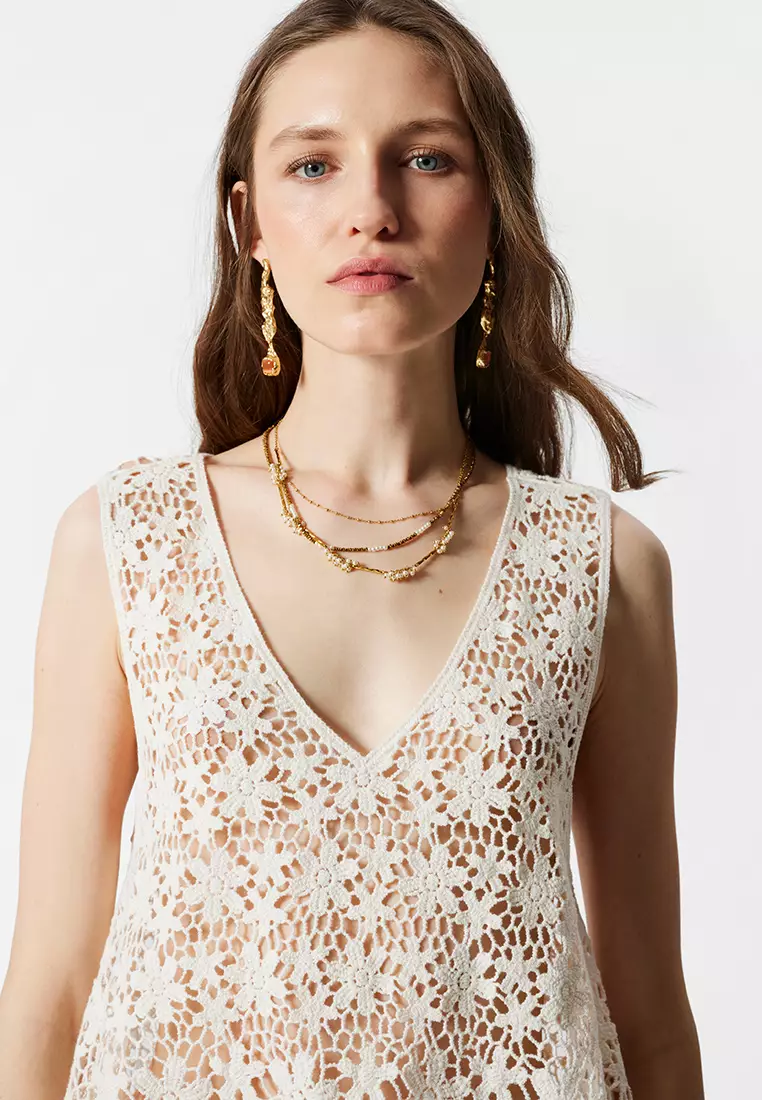 Sleeveless Crochet Top
