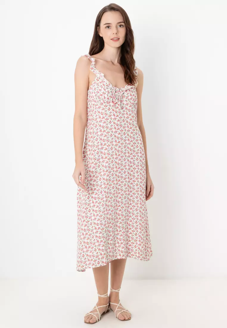 Layla Frill Midi Dress