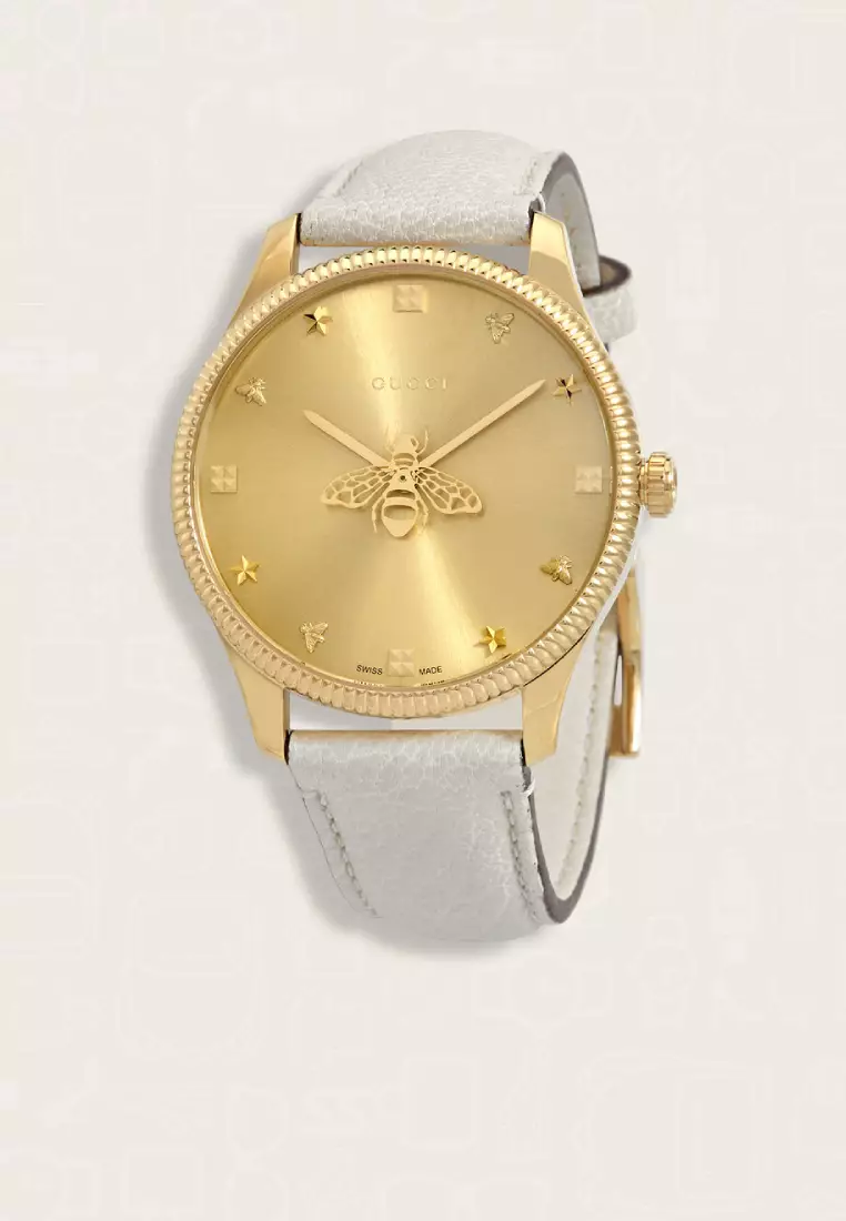 Jual Gucci Jam Tangan Wanita Gucci G Timeless Quartz Gold Dial