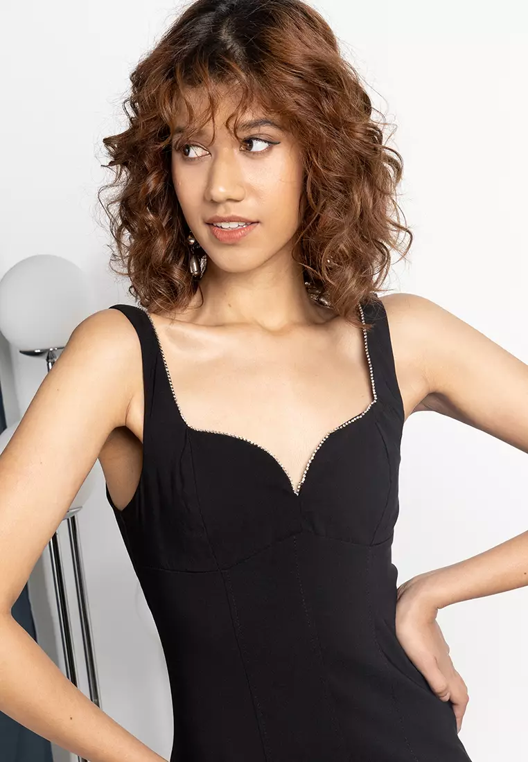 Topshop spaghetti cheap strap dress