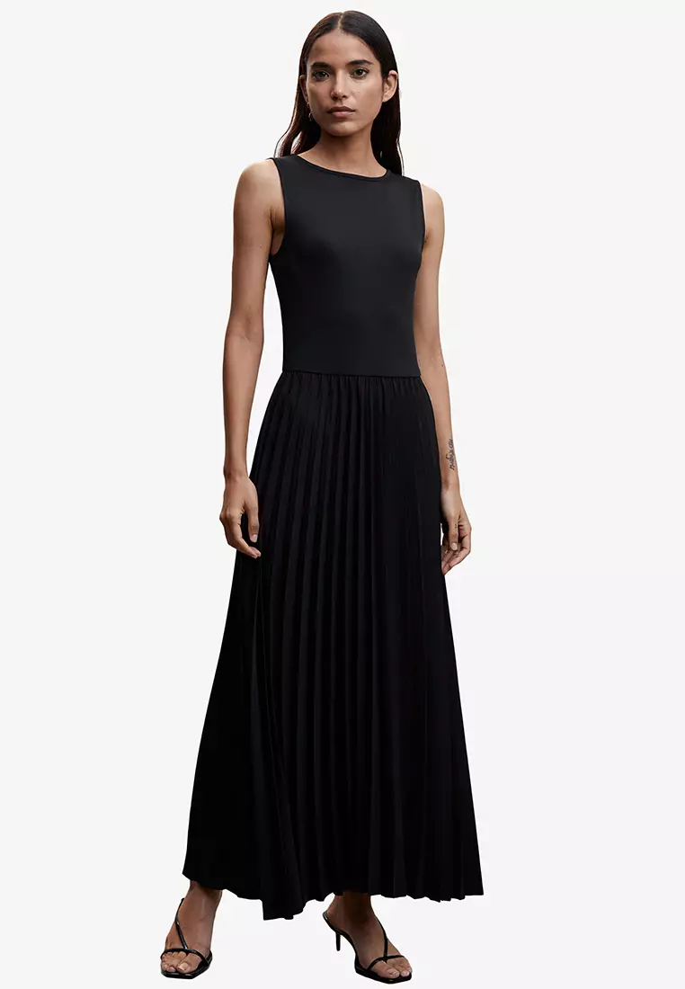 Pleated skirt shop dress mango