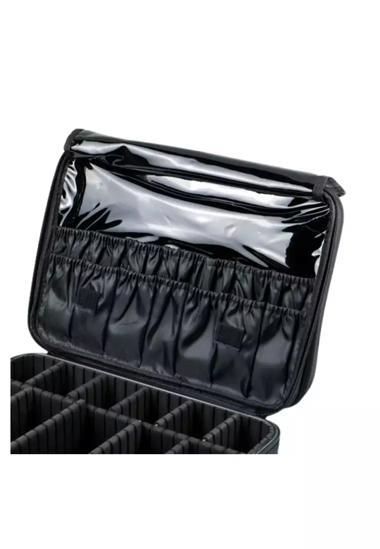 Erley Tas Kosmetik Make Up Travel Organizer Bag Wanita Size 37 x 26 x 13 cm Material Nylon ORIGINAL - Black