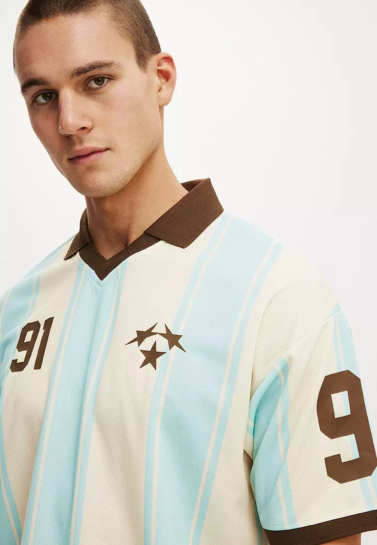 Cropped Sports Jersey Top