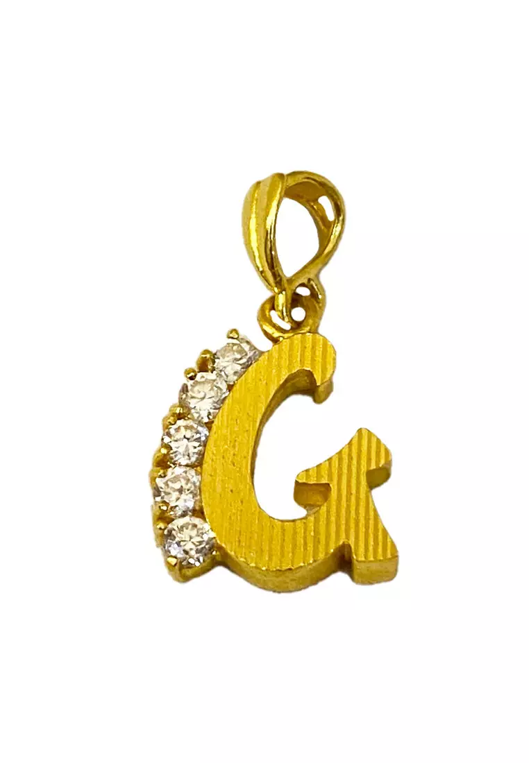 G pendant gold outlet