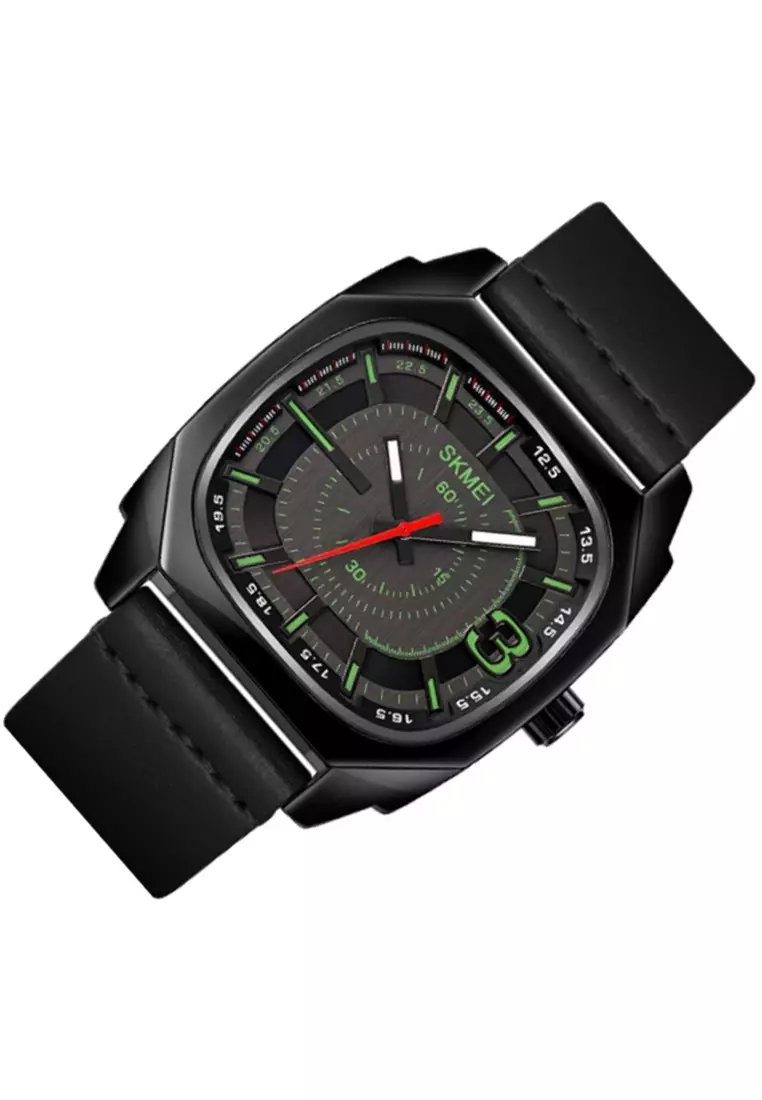 Jam Tangan Analog Pria Waterproof Strap Tali Material PU Leather GN69 ORIGINAL