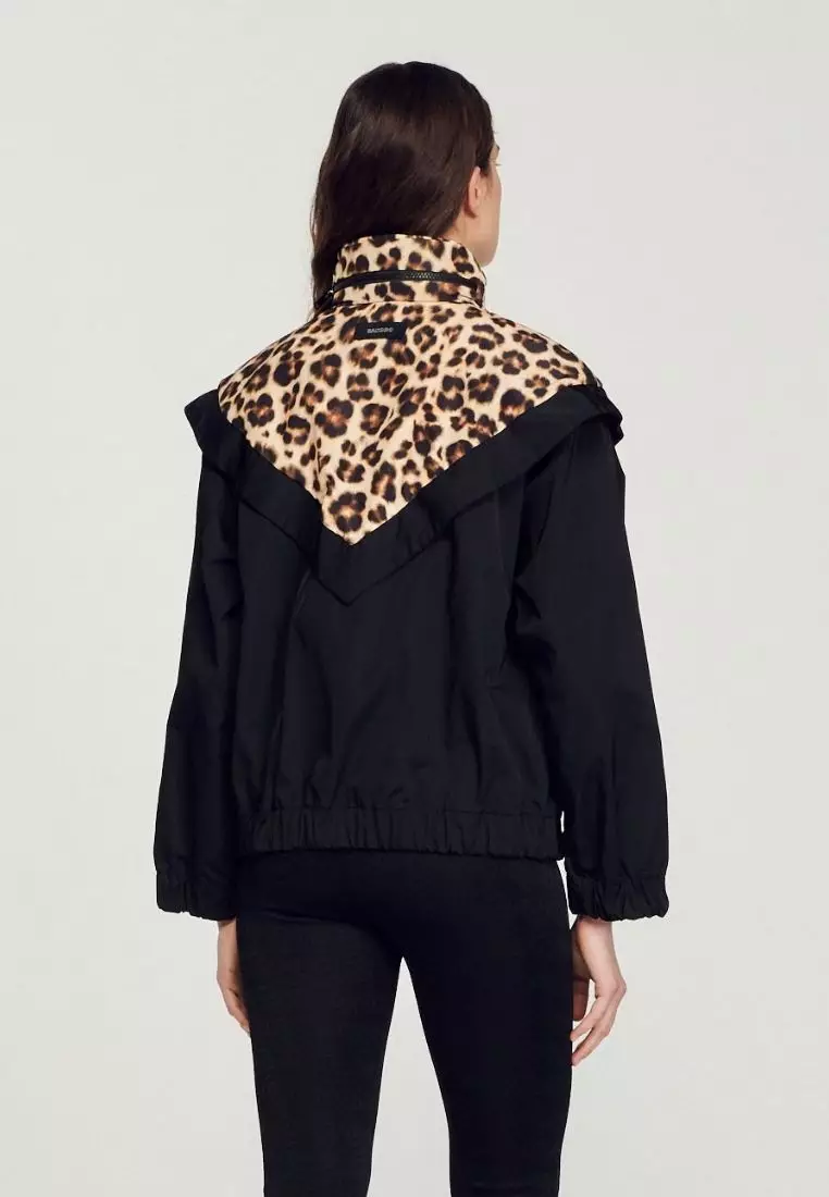 White leopard deals print jacket