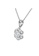 Her Jewellery silver CELÈSTA Moissanite Diamond - Mon Fleur Pendant (925 Silver with 18K White Gold Plating) by Her Jewellery 50D77AC37C4636GS_2