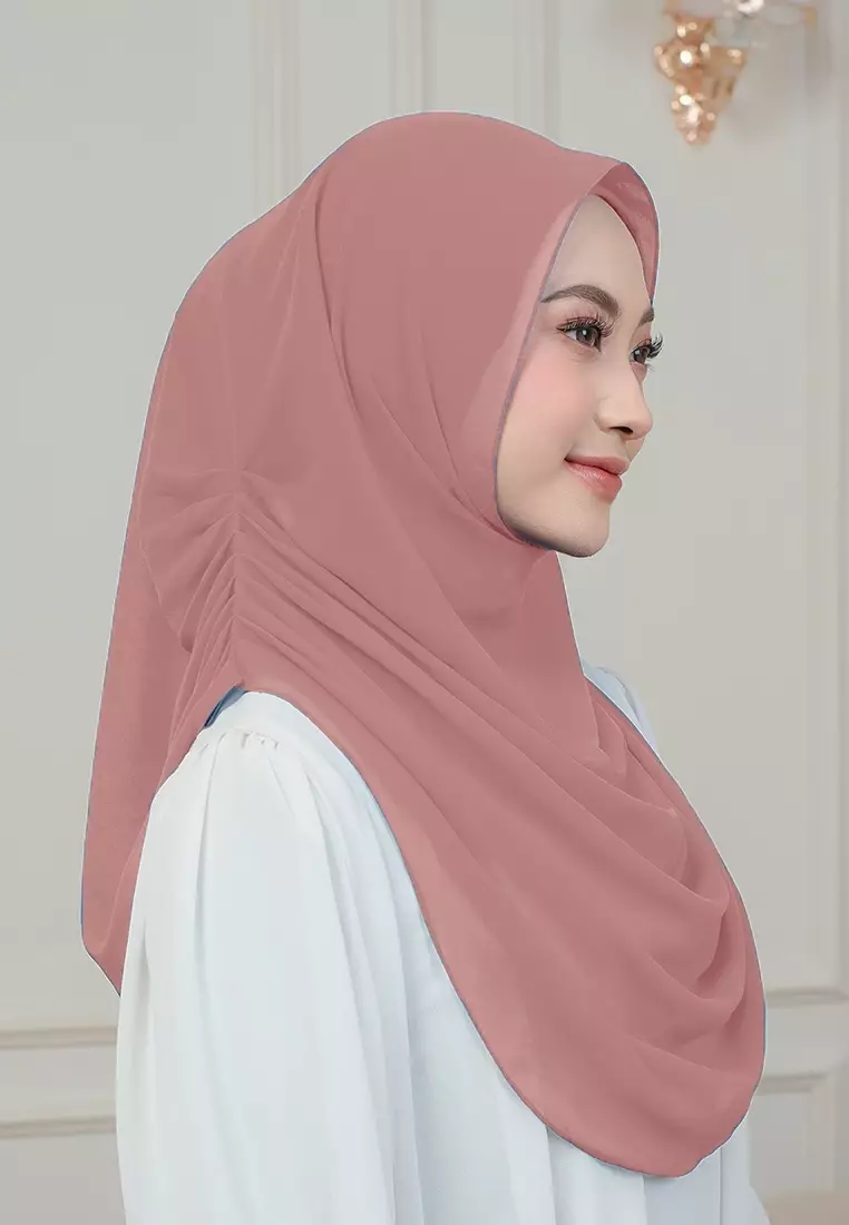 HIJAB INSTAN AURORA - PEACH