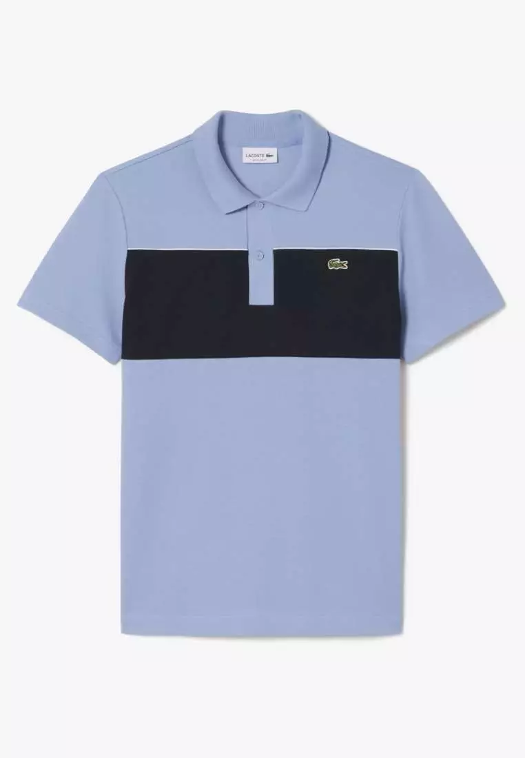 Regular Fit Colour-Block Piqué Polo Shirt