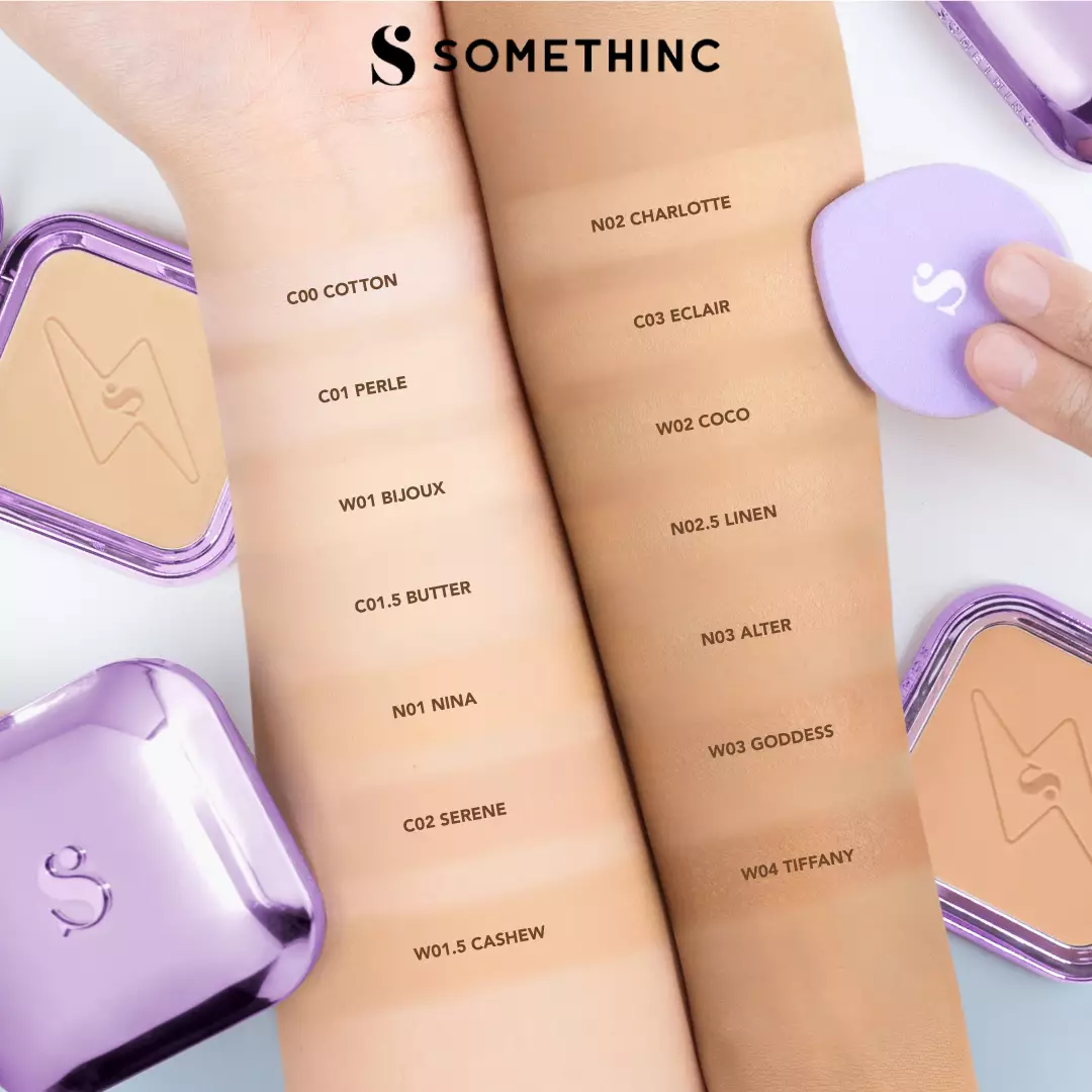 SOMETHINC Copy Paste COVERBLUR Powder Foundation -  WO1 Bijoux