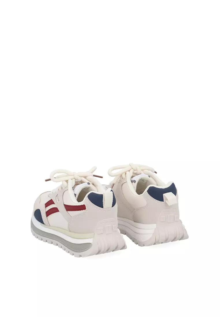 Medium Beige CR Lyra Crossline Platform Sneakers
