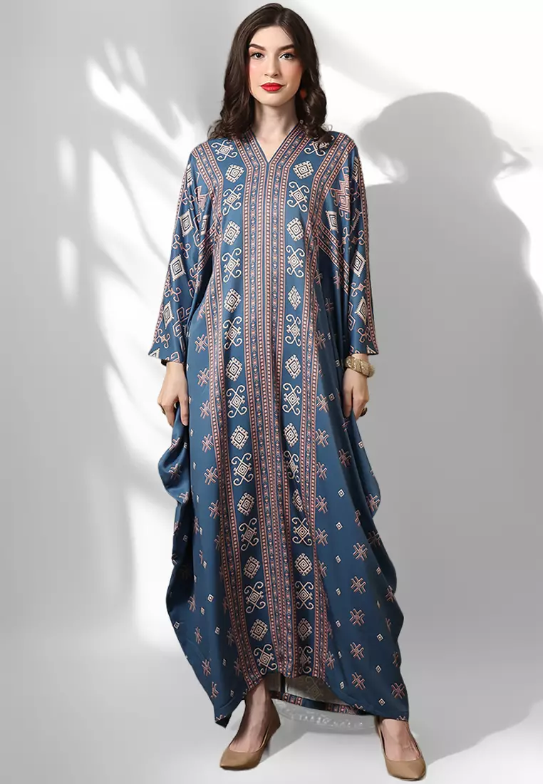 Kanzi Exclusive Long Sleeve Songket Kaftan