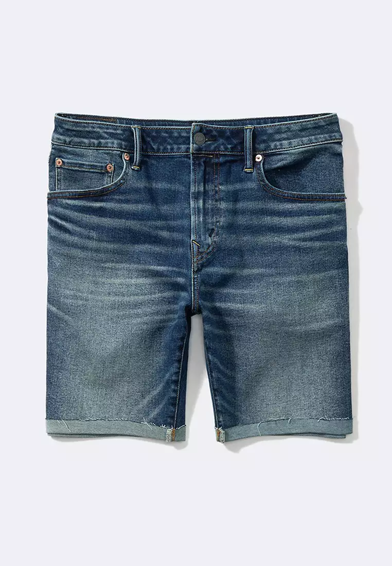 Buy American Eagle Airflex+ 9" Athletic Fit Denim Shorts 2024 Online